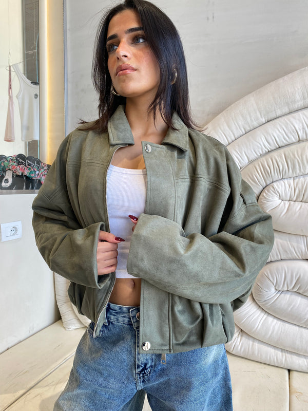 Suede Dreams Jacket - Olive
