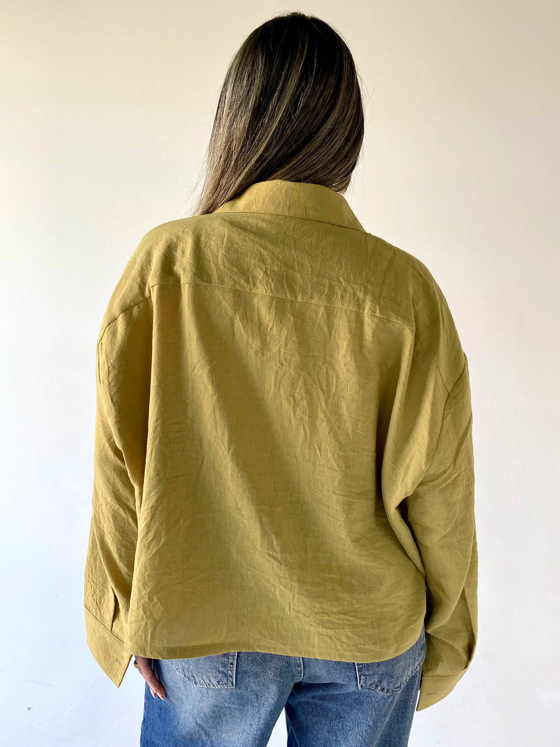 Cropped Linen Shirt